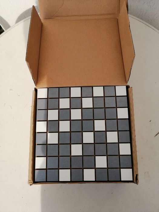 Vand Mozaic Decor 25 lei coala dim 25cm x 25cmGri cu Alb Imp Polonia