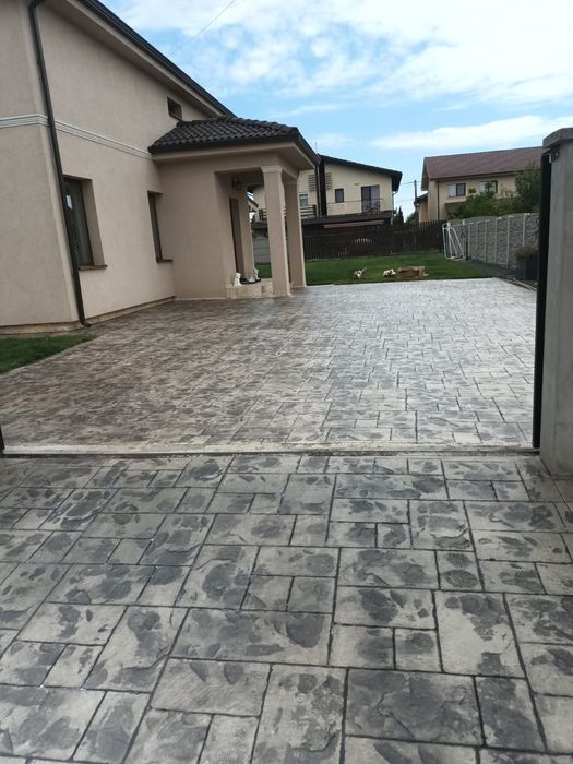 Beton amprentat dezactivat