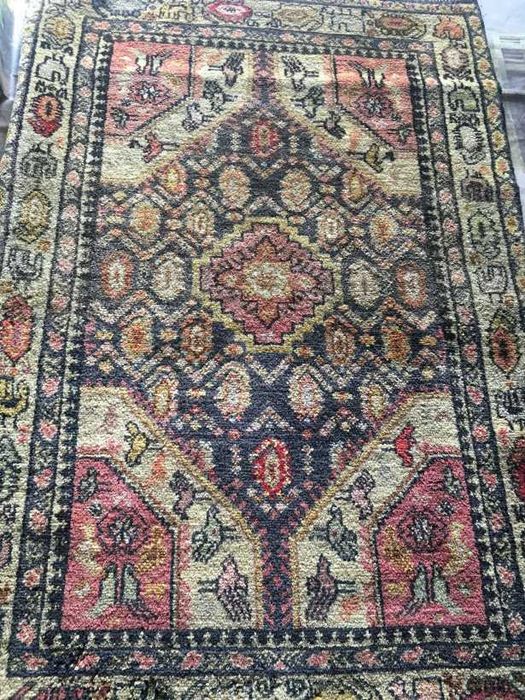 Deosebit covor persan-foarte vechi-lana-lucrat manual-Olanda