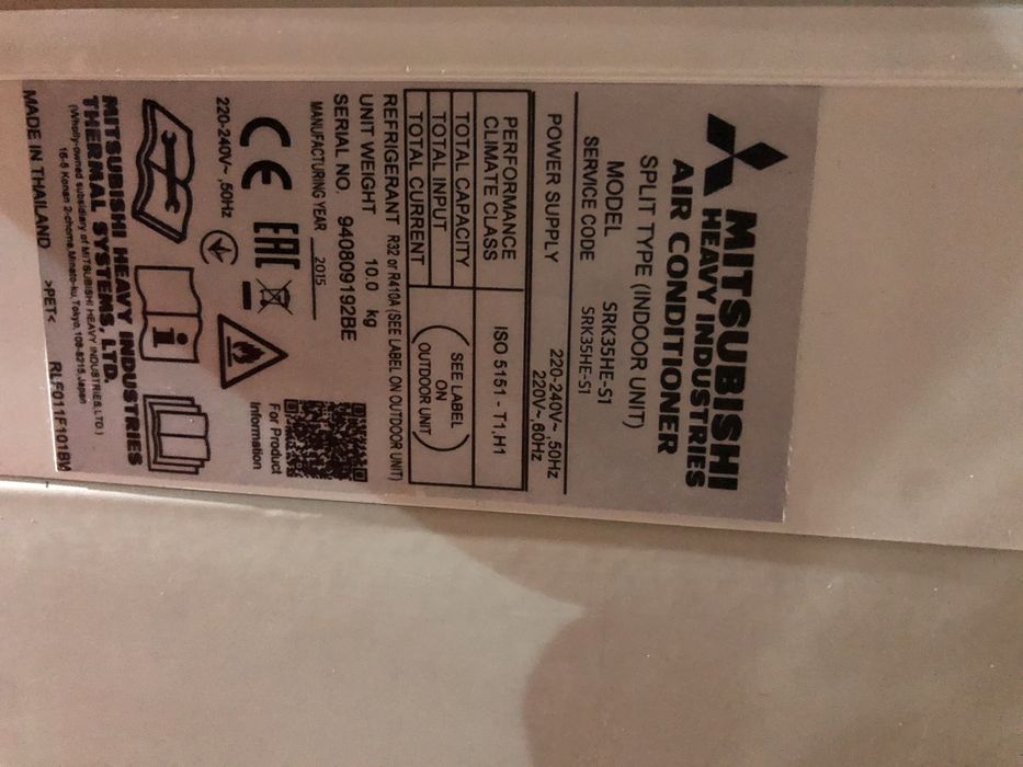 Mitsubishi Heavy SRC35HE-S1,BTU 12000