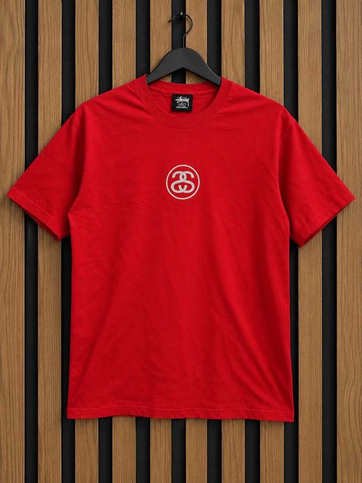 Tricou Stüssy SS Link Logo - Roșu
