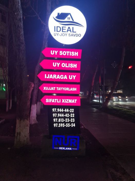 afisha reklama Led tablo bukva stella