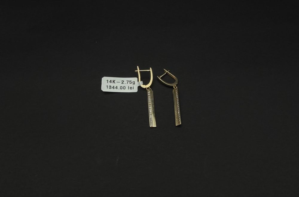 Bijuteria Royal cercei aur 14k 2.75 gr