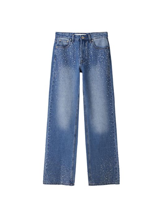 Дънки с камъни Bershka