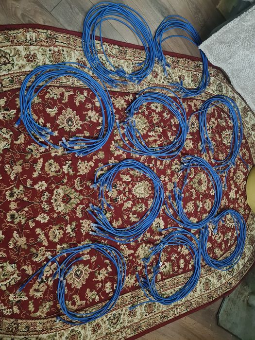 Патч корд rg45 utp. Б/у. 100шт.