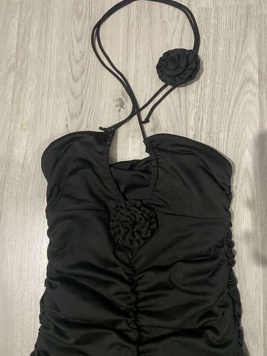 Дамска Черна Къса Рокля