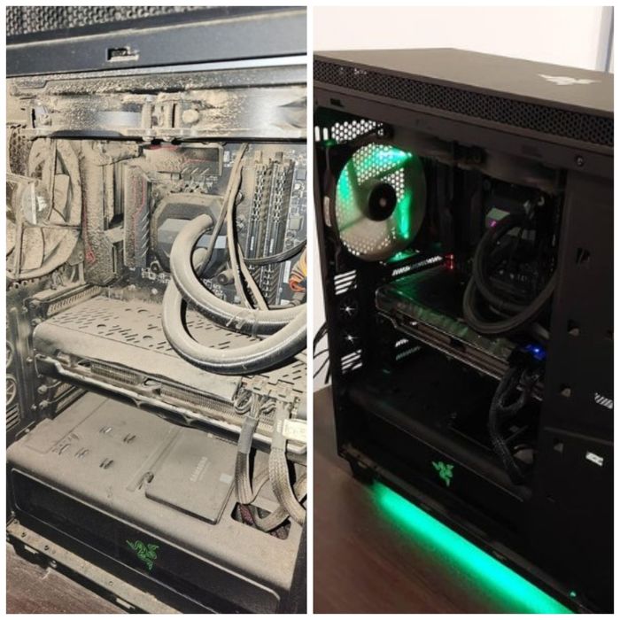 Ремонт компьютеров, чистка ПК, замена термопасты, установка Windows