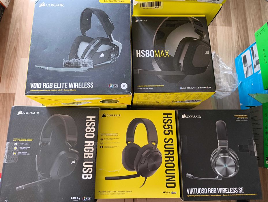 Casti Gaming Wireless Cosrsair Virtuoso SE / HS80 MAX / Void Elite
