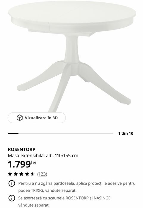 Masa extensibila Ikea