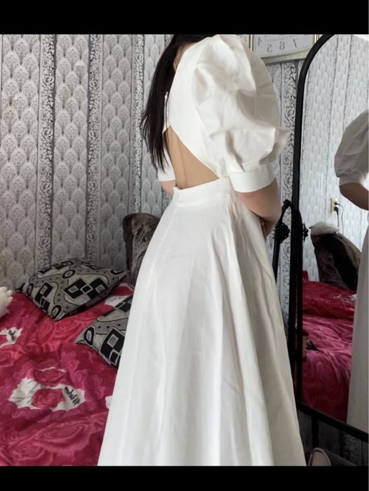 продам белое платья и туфли