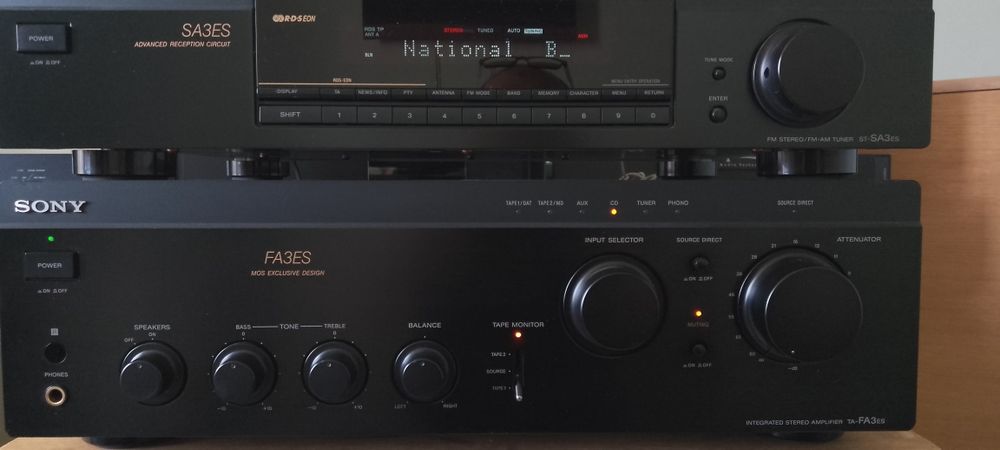 Amplificator Sony TA-FA 3 es și Tuner Sony ST-SA 3 es