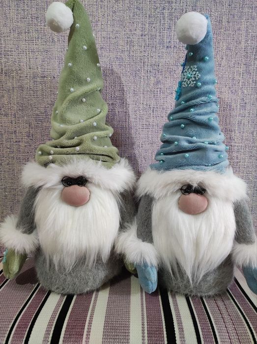 Новогодние скандинавские гномы и дед Морозы,рост от 20 до 40 см,