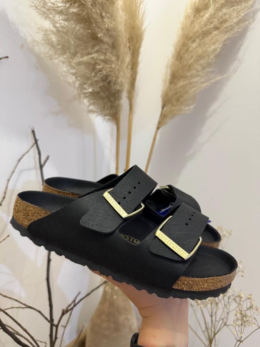 Papuci Birkenstock Negru Saffiano 37, 38