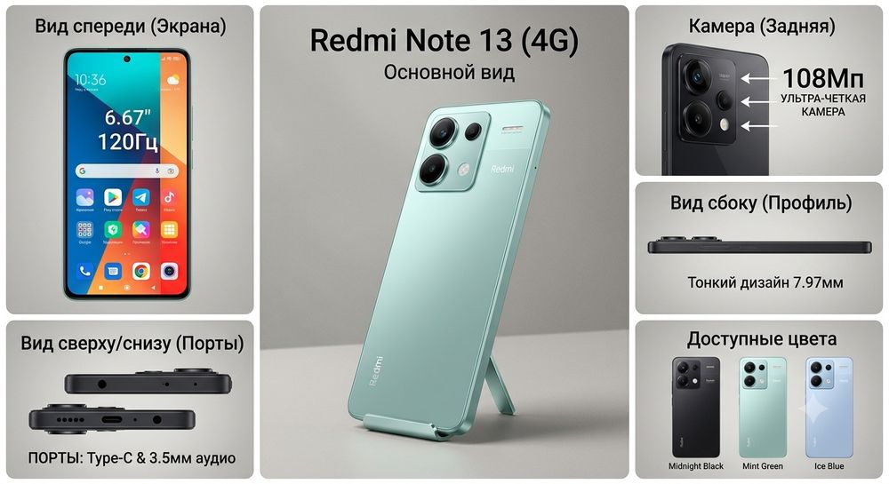 Redmi Note 13 4g 256/8gb