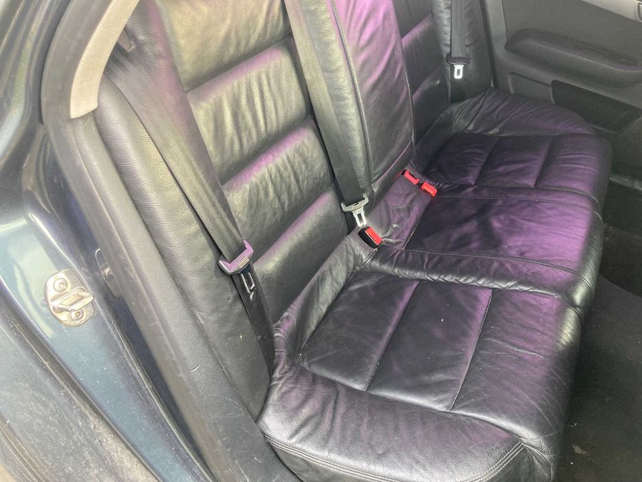 Черен кожен салон седалки ауди а6 4ф седан