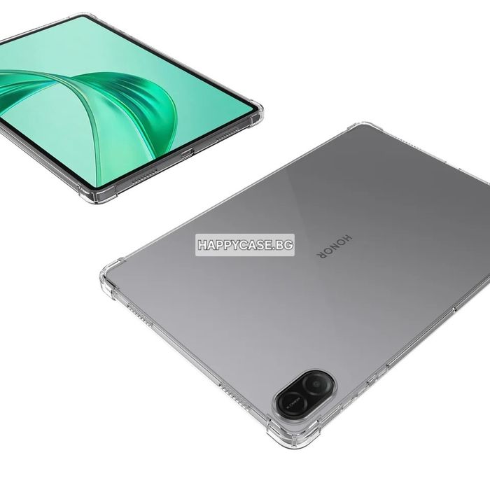 Honor Pad X8b 11.0" 2026 / X8a 11.0" 2024 / Усилен прозрачен TPU силиконов кейс гръб за таблет