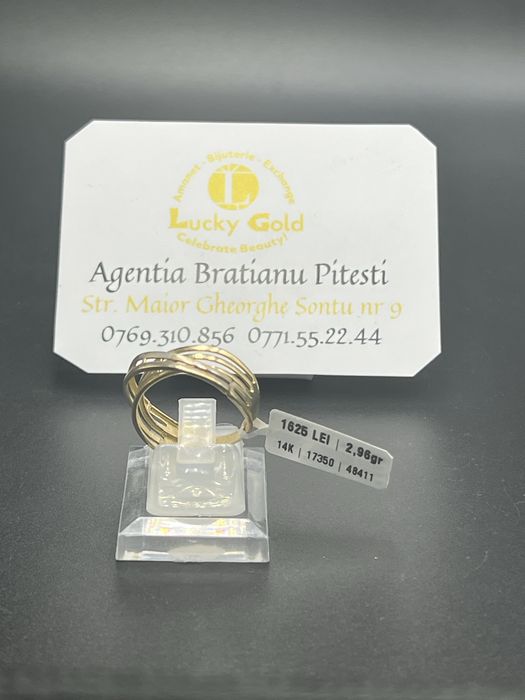 Inel aur 14k 2.96 gr marimea 18 cod 17350