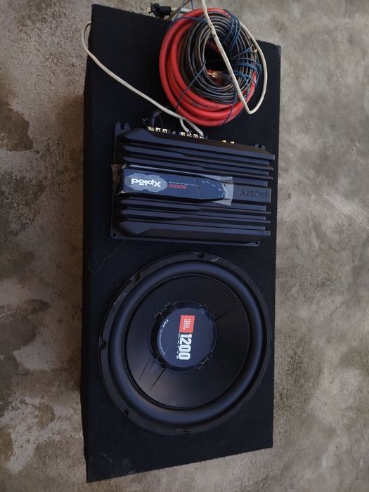 Самбуфер JBL 1200 усилитель Sony 500 w XM-N502