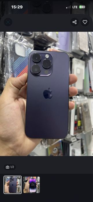 Iphone 14 pro Rang Rasmda Go'rsatilgan