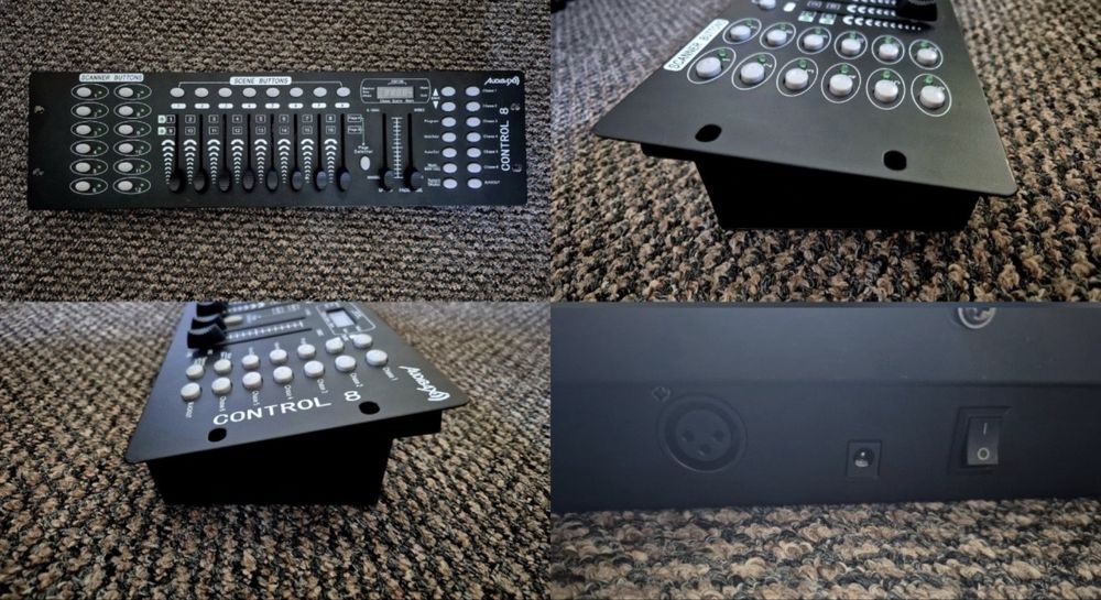 Set 4 Lumini Eurolite LED Party TCL Spot + Controller Dmx Audibax