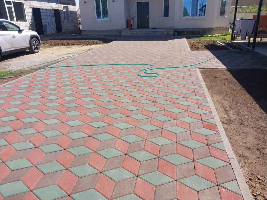 Укладка брусчатка бордюры порегреб