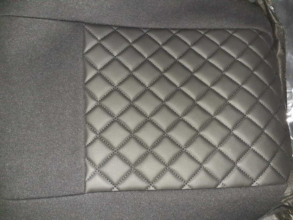 Тапицерия от кожа и плат - комплект калъфки за седалки-универсална