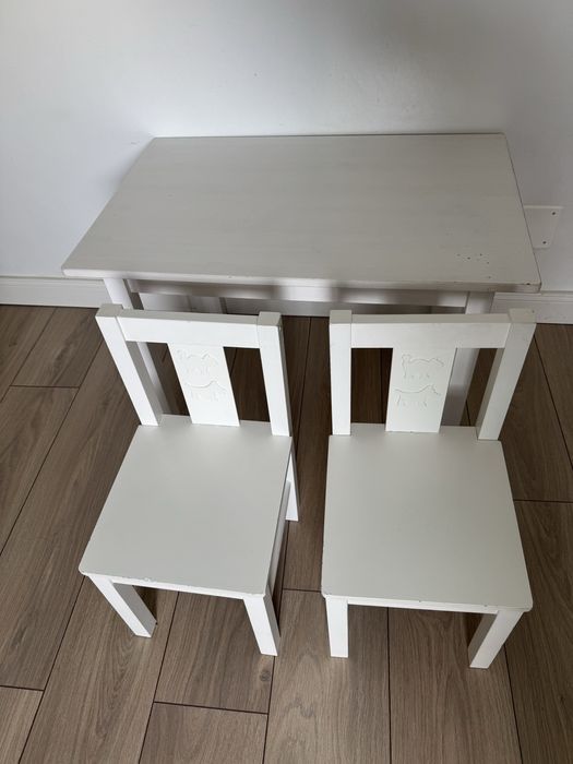 Set masa cu scaune copil de lemn Ikea