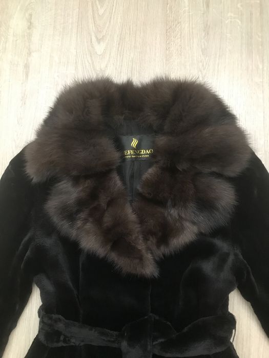 Шуба норковая черная
