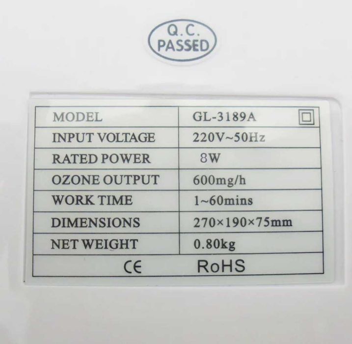 Generator de Ozon/Sterilizator fructe, legume si carne/Purificator apa