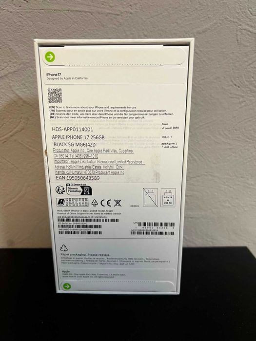 IPHONE 17 BLACK / SIGILAT / 256 GB / GARANTIE * Krom Amanet Margeanului *
