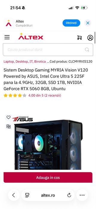 Vand  set up gaming