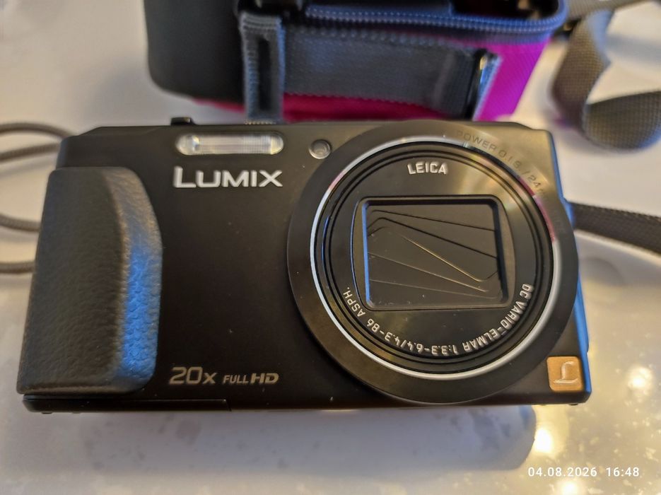Aparat foto compact Panasonic Lumix DMC-TZ40, 18.1 MP Full HD, lentile Leica, Zoom optic 20x , WiFi + GPS, aplicație Smart phone pentru selfie.