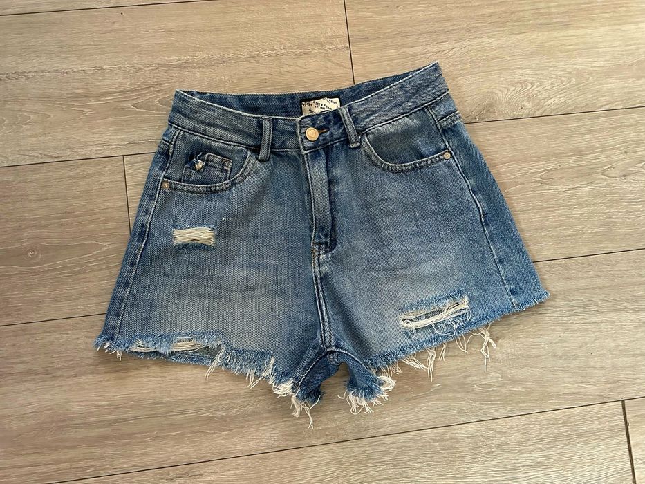 Къси дънкови панталонки Free Line zara