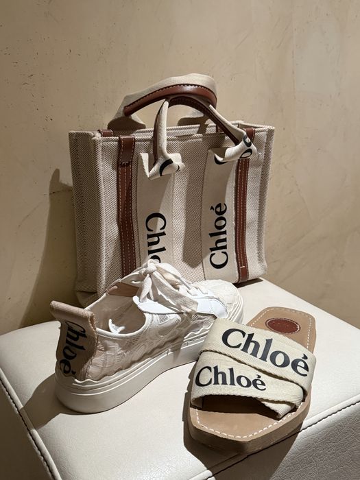 *Chloe* дамска чанта, обувки , чехли