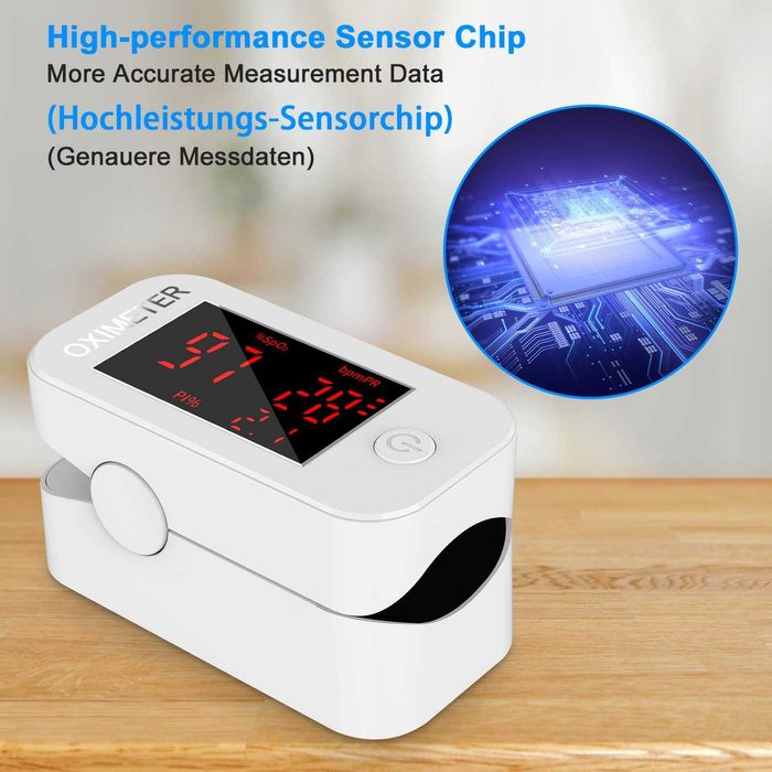 Пръстов пулсов оксиметър с LED дисплей Монитор на сърдечната честота