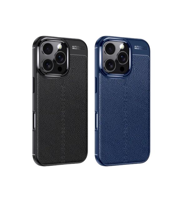 Husa Premium Antisoc model tip PIELE pentru iPhone 16 Pro / 16 Pro Max