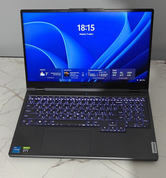 Lenovo Legion 5 15IAH7H / RTX 3060 6 gb / 16GB DDR5/ ssd 1TB