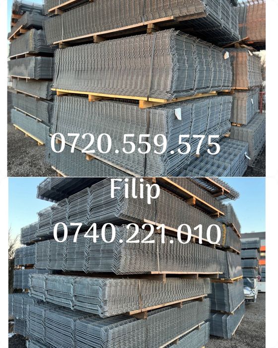 Panou bordura zincat, plasa bordurata zincate 4.2mm real! -Super pret!