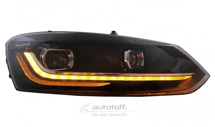 Faruri LED compatibile cu VW Polo 6R 6C (2010-2017) Sermnalizare Dinamica