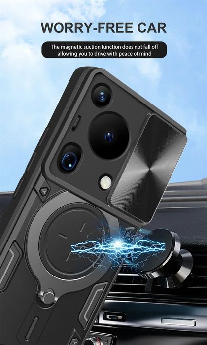 Huawei Pura 80 70 Pro / Ultra /GIANT RING Удароустойчив кейс с пръстен