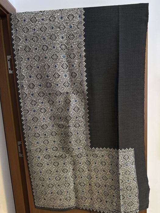 Catrinta, fota lucrata manual in jurul anului 1900, fir de argint