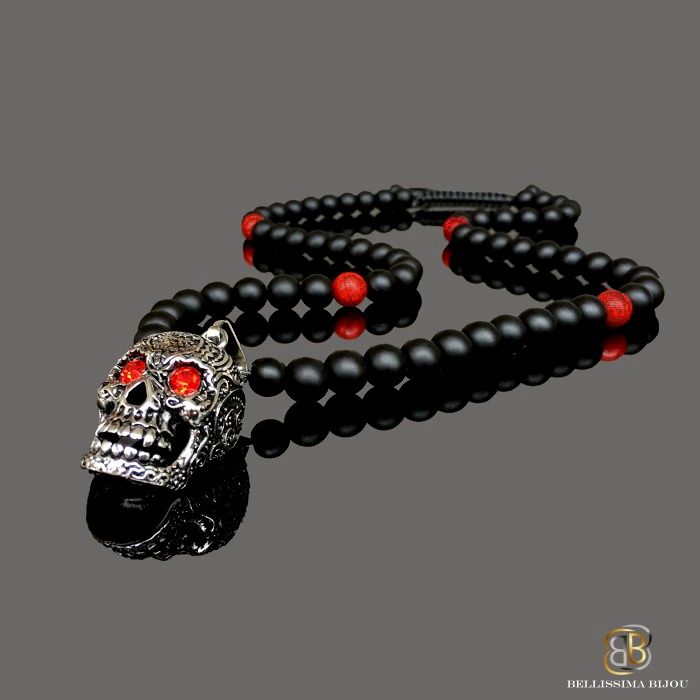 Мъжки Гердан със Стоманен Череп