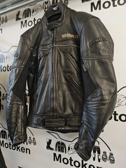 Costum moto piele Vanucci marime 52 lung