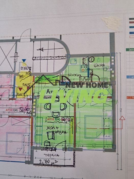 Продава се Двустаен апартамент в Пловдив, Мараша - 58 кв.м за 2437 €/кв.м - Снимка #2