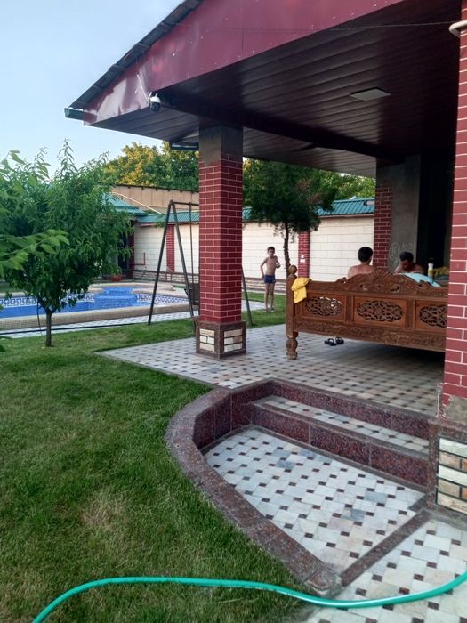 Дача паркент 6 соток дом из 4 комнаты кухня санузел летняя кухня сауна