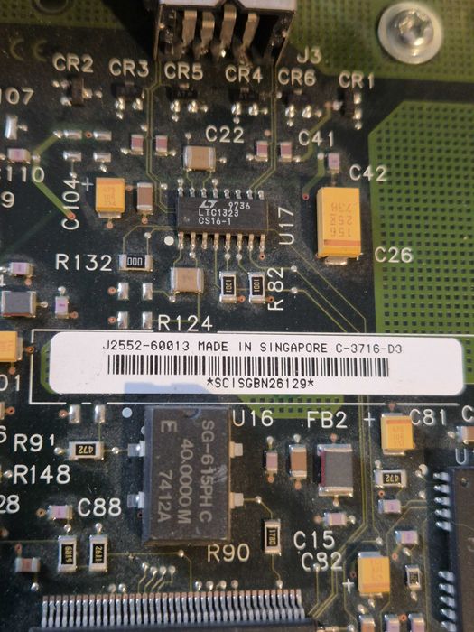 Raritate ! Placa de rețea HP JetDirect model J2552-60013. Doua bucati