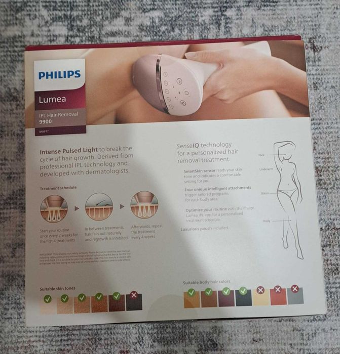 Фотоепилатор IPL Phillips Lumea Series 9900 със SenseIQ