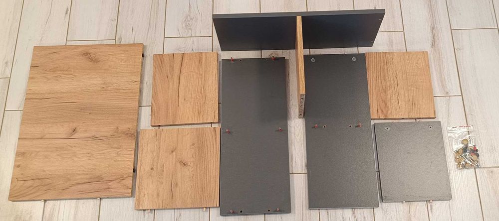 Birou stejar-gri 149x50x105 cm