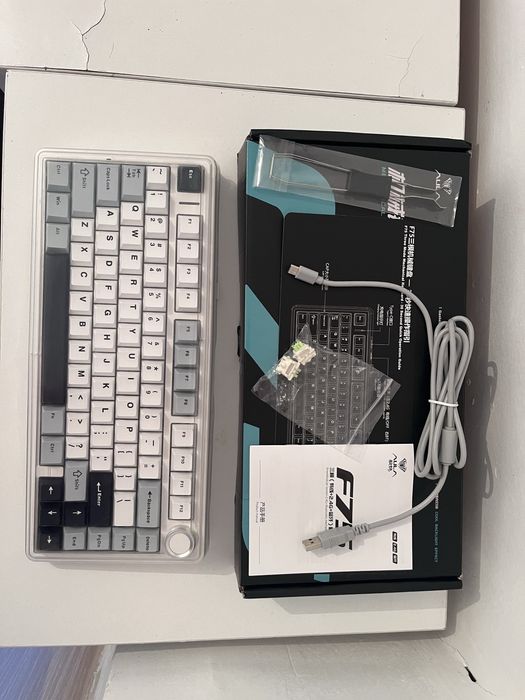 Клавиатура Aula F75 белый