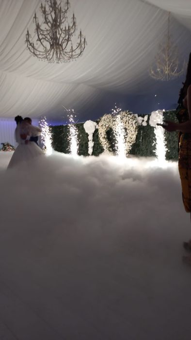 Artificii interior si exterior gheata carbonica